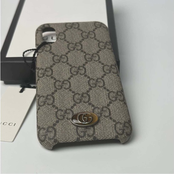 (CLF) Gucci iPhone Case/Cover X/XS Ophidia Tessuto GG Monogram, Unisex, NWT - Picture 9 of 15